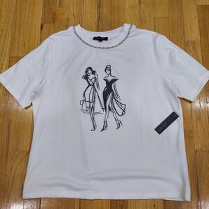 NWT Elegant White Shirt (Size: XL)